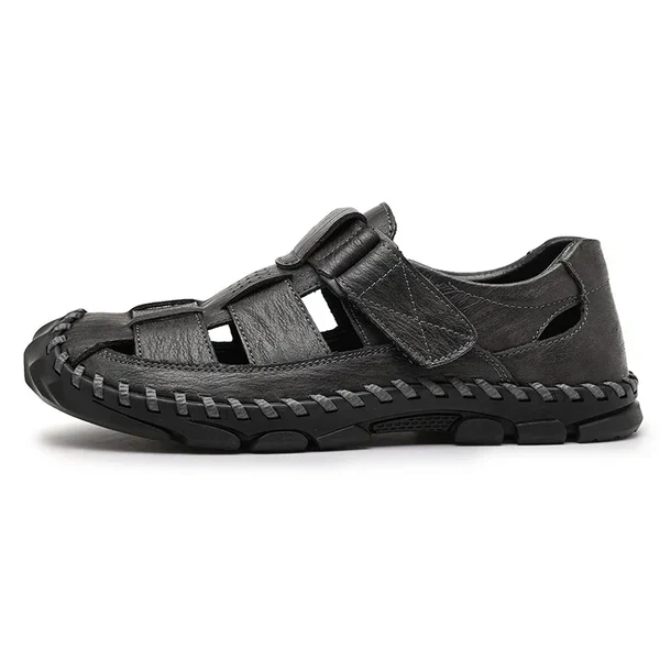 Herren offene Zehen Slide-Sandalen mit einteiligem Riemen im oberen Bereich