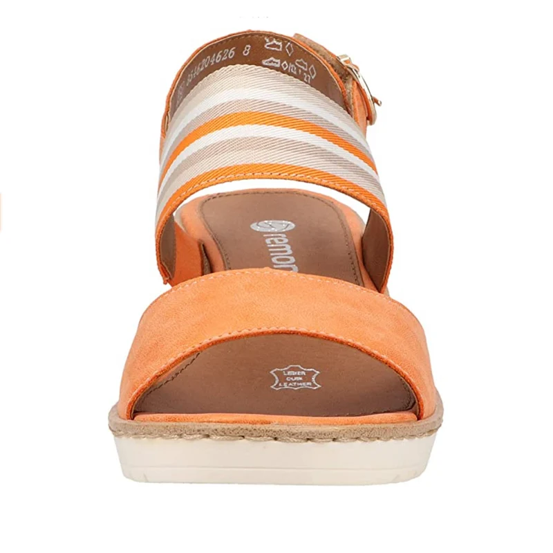 Remonte Sandalen mit Keilabsatz für Damen – Orange