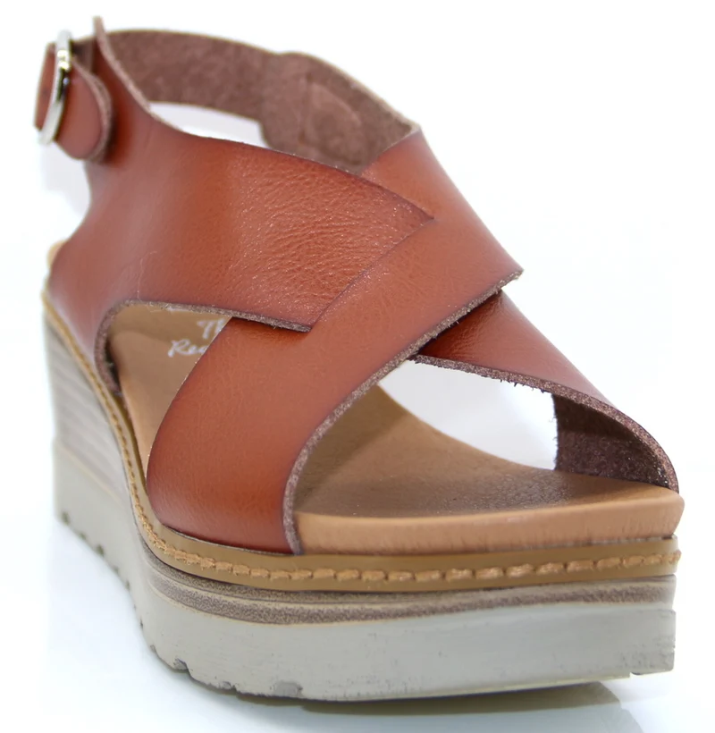 XTI - 42232 – Crossover-Sandale für Damen – Hellbraun