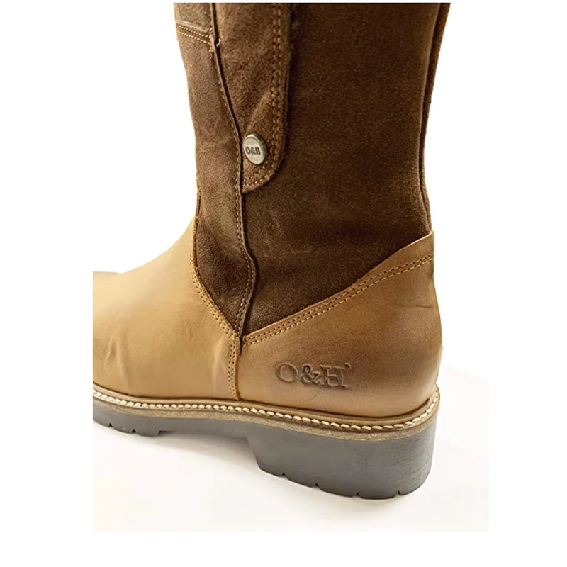 Oak & Hyde Damen El Capitan Cesar Wildlederstiefel – Schokolade / Cognac
