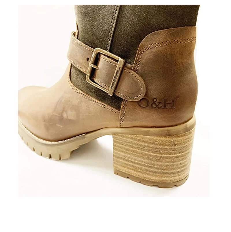 Oak & Hyde Kensington Park Cesar Lederstiefel für Damen – Braun