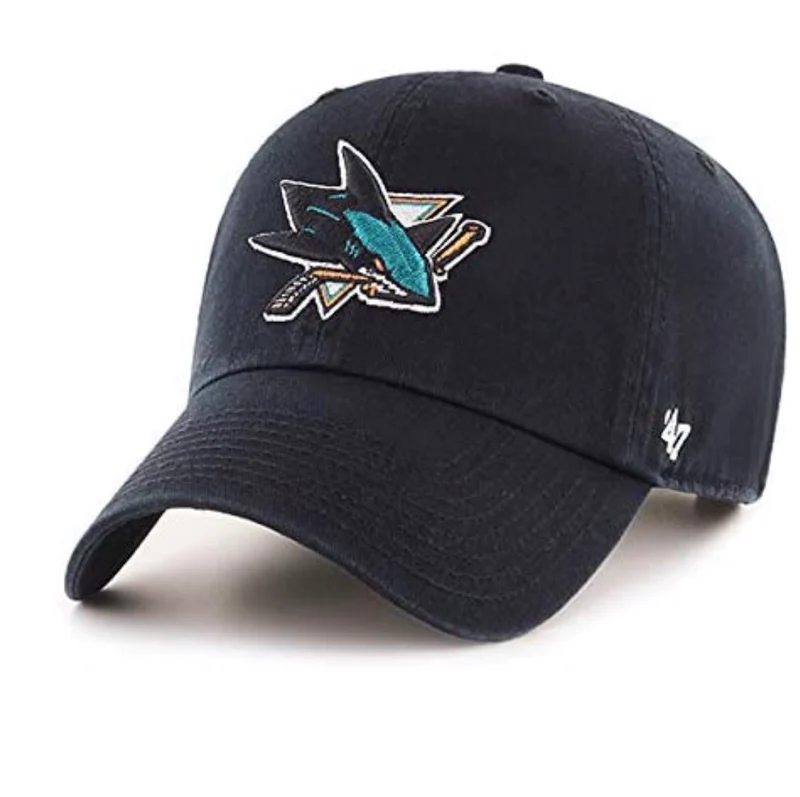 Marke '47 – NHL San Jose Sharks – verstellbare schwarze Kappe