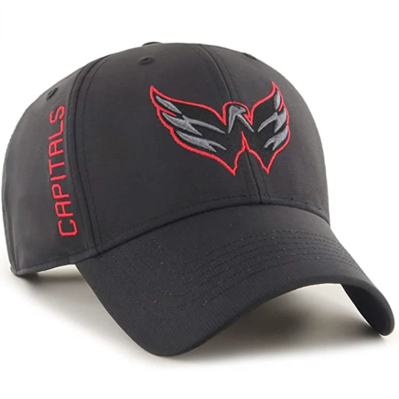Marke '47 – NHL Washington Capitals – Verstellbare rot-schwarze Kappe