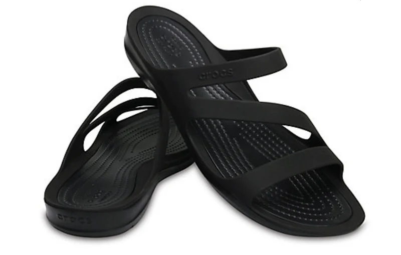Crocs Damen Swiftwater - Sandale - Schwarz