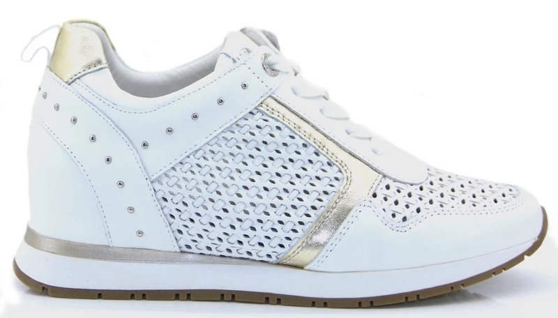 Carmela Damen-Sneaker mit Keilabsatz – Weiß