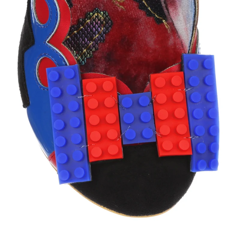 Irregular Choice Damen Play Date High Heel - Blau / Schwarz / Rot