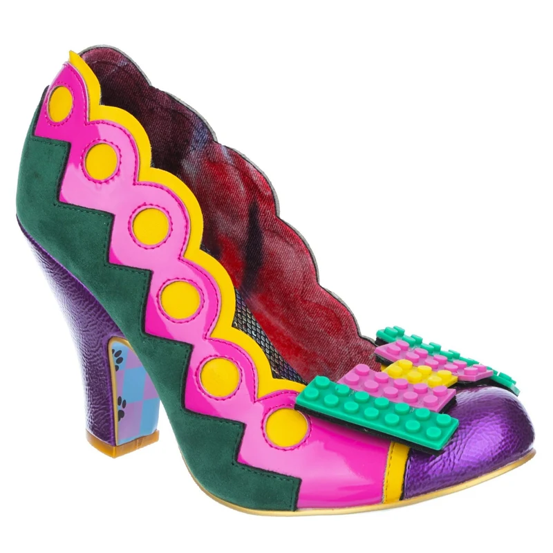 Irregular Choice Damen Play Date High Heel - Rosa / Grün / Lila