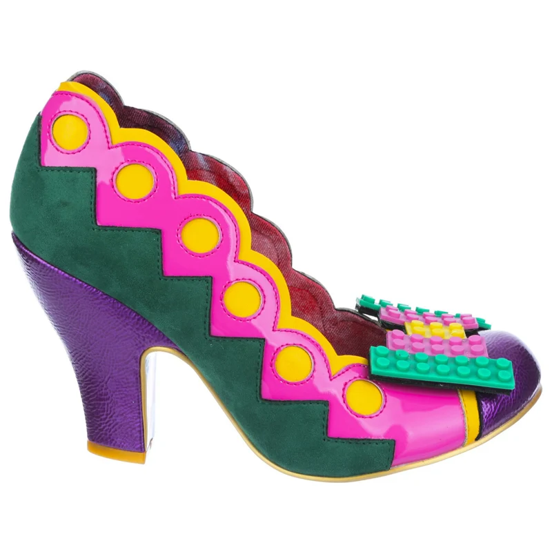 Irregular Choice Damen Play Date High Heel - Rosa / Grün / Lila