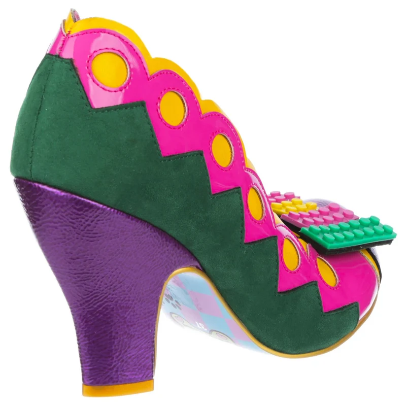 Irregular Choice Damen Play Date High Heel - Rosa / Grün / Lila