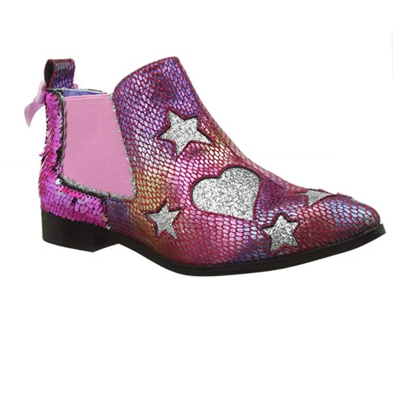 Irregular Choice Damen Starlight Empress Stiefel – Rosa
