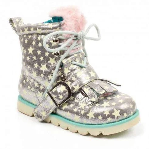 Irregular Choice Baby Step Mama – Silber