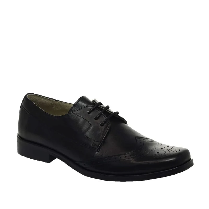 Petasil Kinder-Topper-Lederschuh – Schwarz