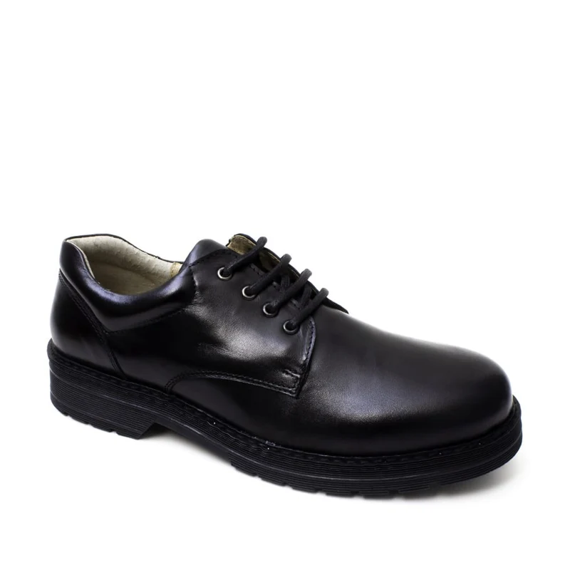 Petasil Clout-Lederschuh für Kinder – Schwarz