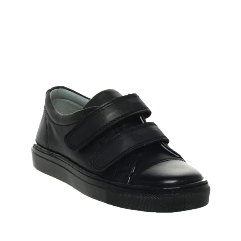 Petasil Kinder-Pose-Lederschuh – Schwarz
