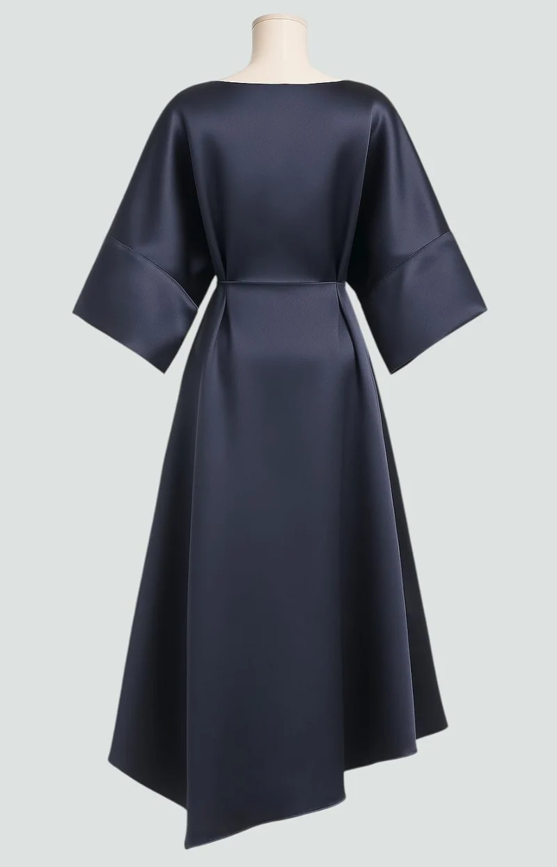 Johanna | Elegantes Abendkleid mit Brosche Langarm