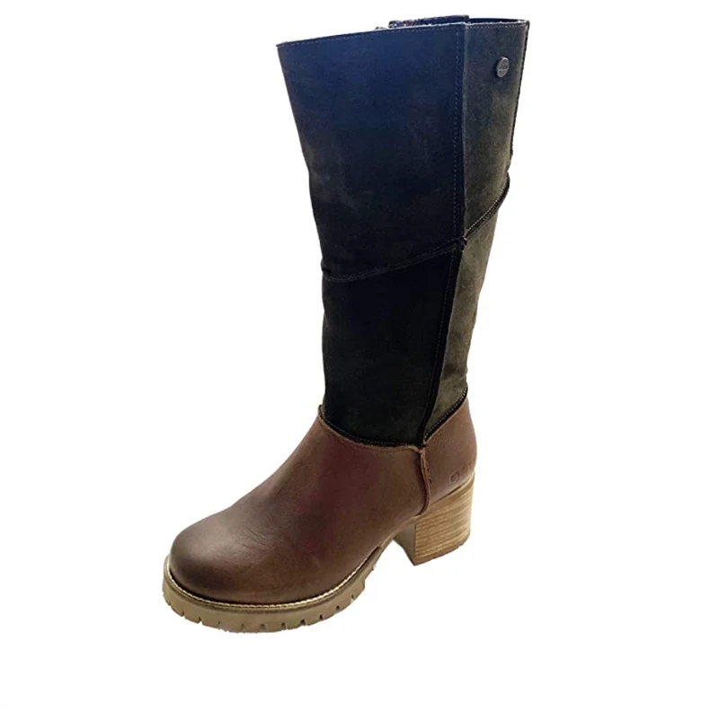 Oak & Hyde Damen Kensington Hi Bombain Wildleder Textile Lederstiefel