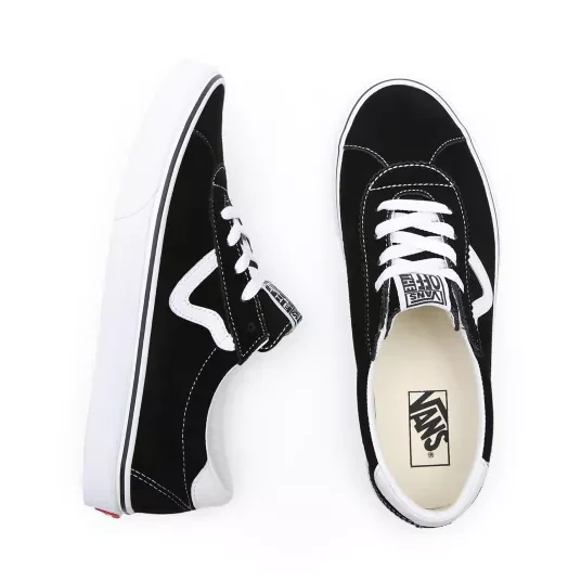 VANS Sport-Wildleder-Sneaker für Herren – Schwarz
