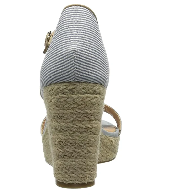 S.Oliver Damen Plateausandalen - Blau