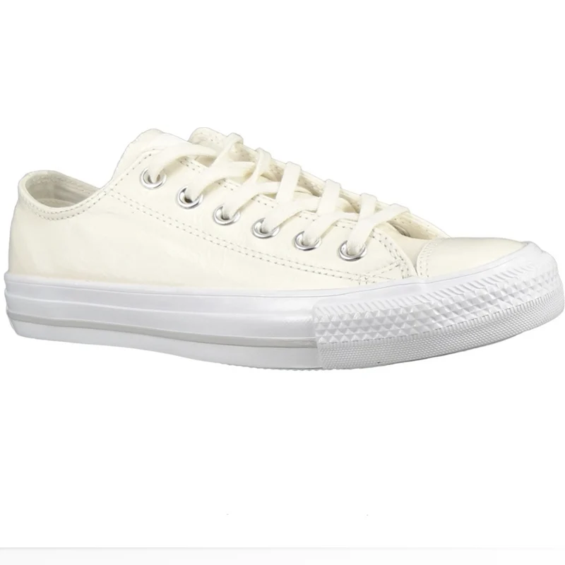 Converse – Low-Top-Trainer mit Lederfutter – Weiß