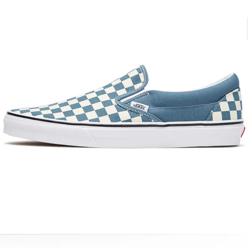 VANS Klassischer Slip-On-Schachbrett für Herren – Blue Mirage