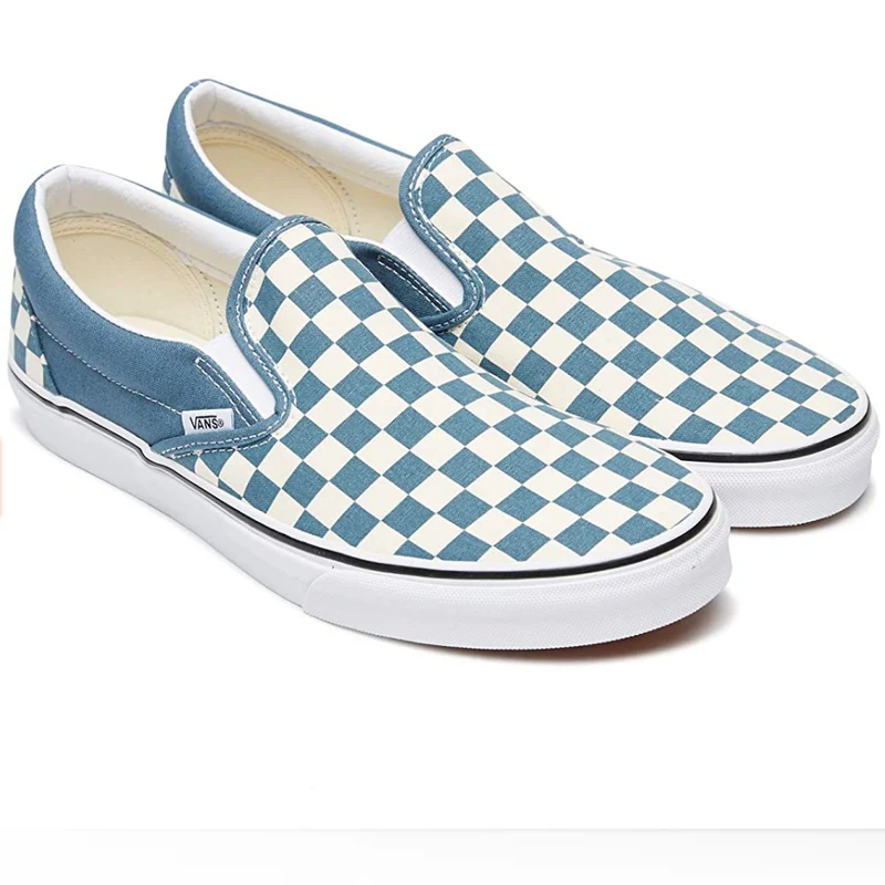VANS Klassischer Slip-On-Schachbrett für Herren – Blue Mirage