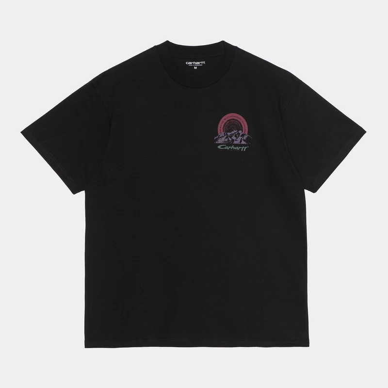 Carhartt WIP Kurzarm-Berg-T-Shirt für Herren – Schwarz