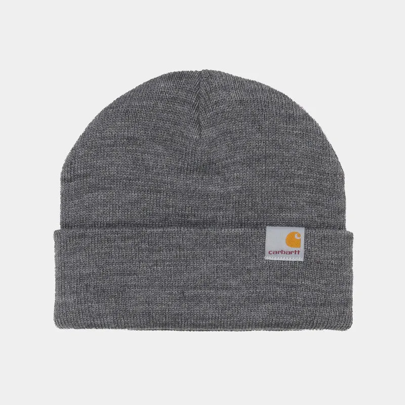 Carhartt WIP Unisex Stratus Low Beanie – Dunkelgrau meliert