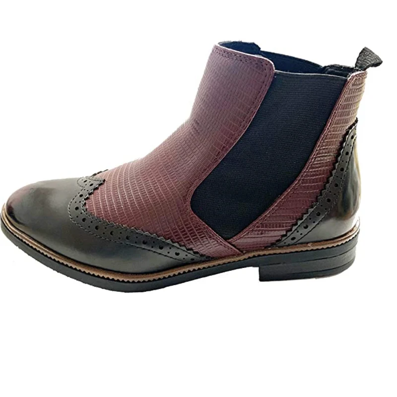 Marco Tozzi Damen Chelsea Boot - Bordeaux