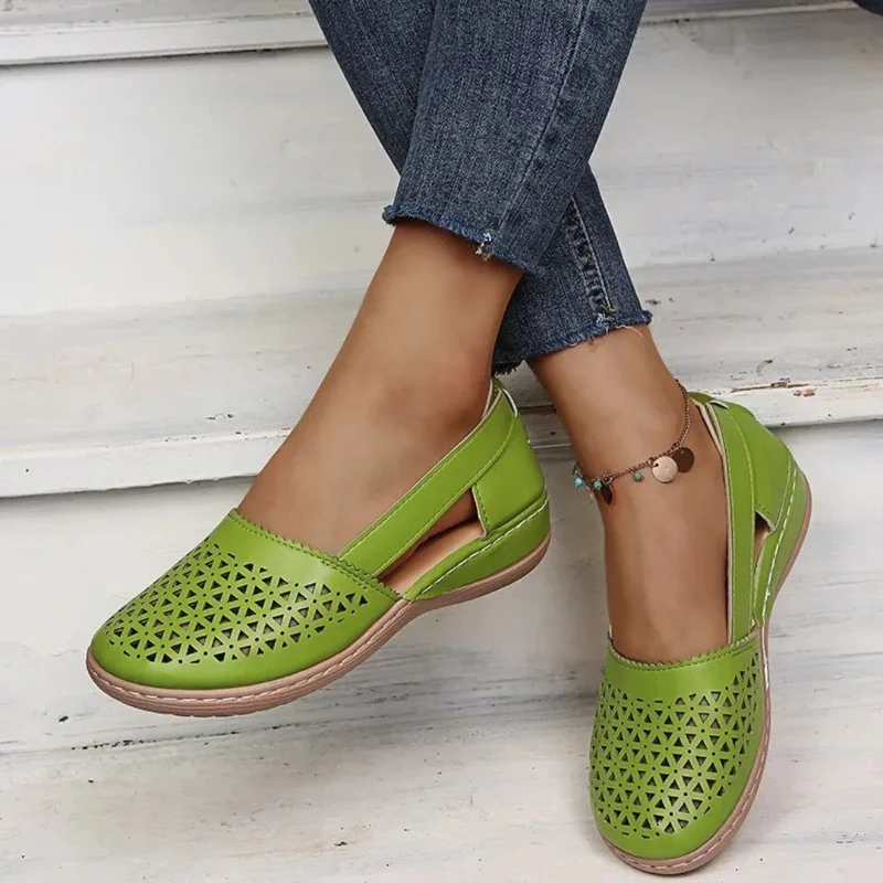 Elfriede | Damen Orthopädische Slip-On Schuhe Gelocht