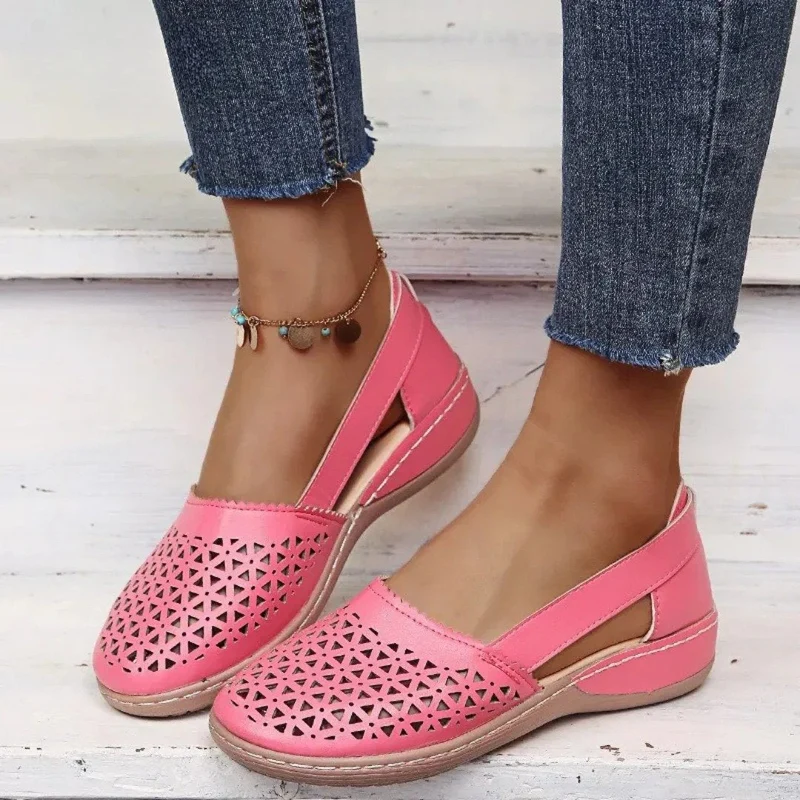 Elfriede | Damen Orthopädische Slip-On Schuhe Gelocht