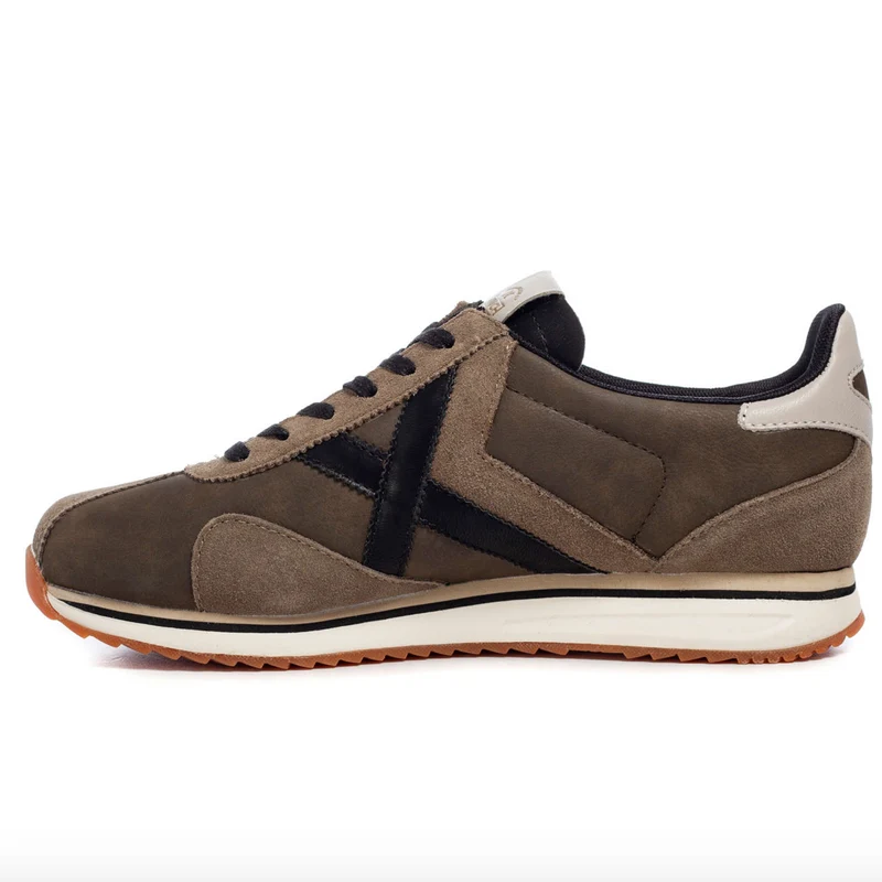 Munich Herren-Sneaker „Sapporo 95“ aus Leder – Khaki