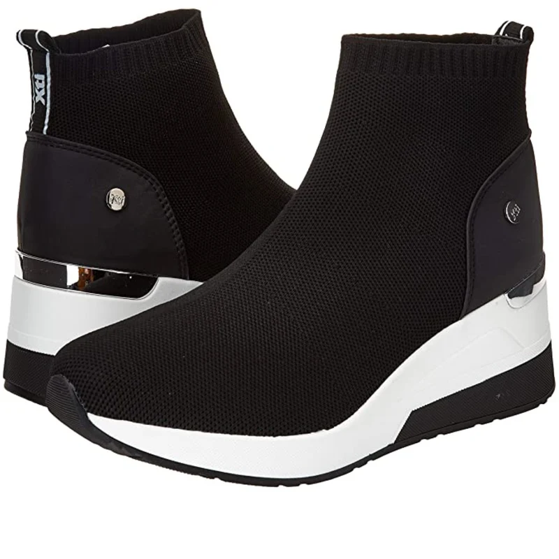 XTI - 42571 – Fashion-Sneaker mit Socken – Schwarz