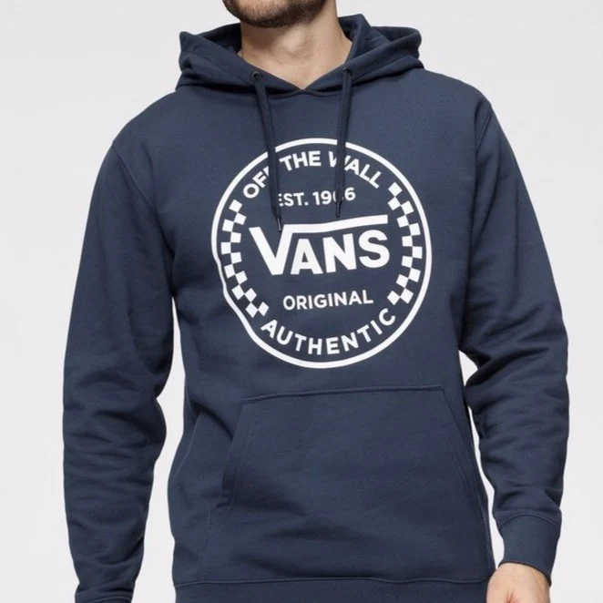 VANS Herren-Hoodie mit Schachbrettmuster – Marineblau