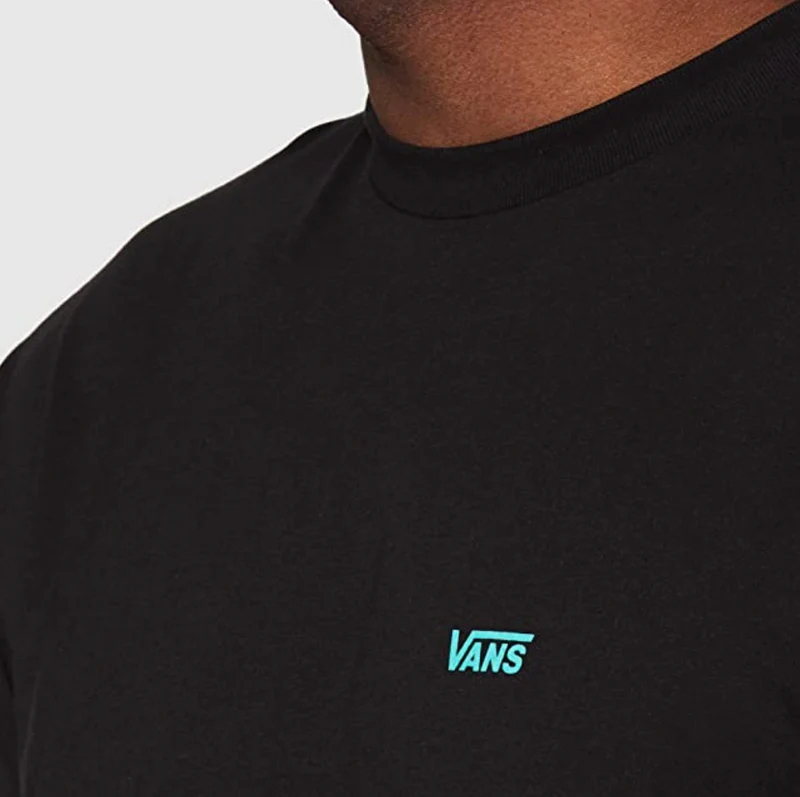 VANS Herren-T-Shirt mit Logo auf der Brust – Schwarz