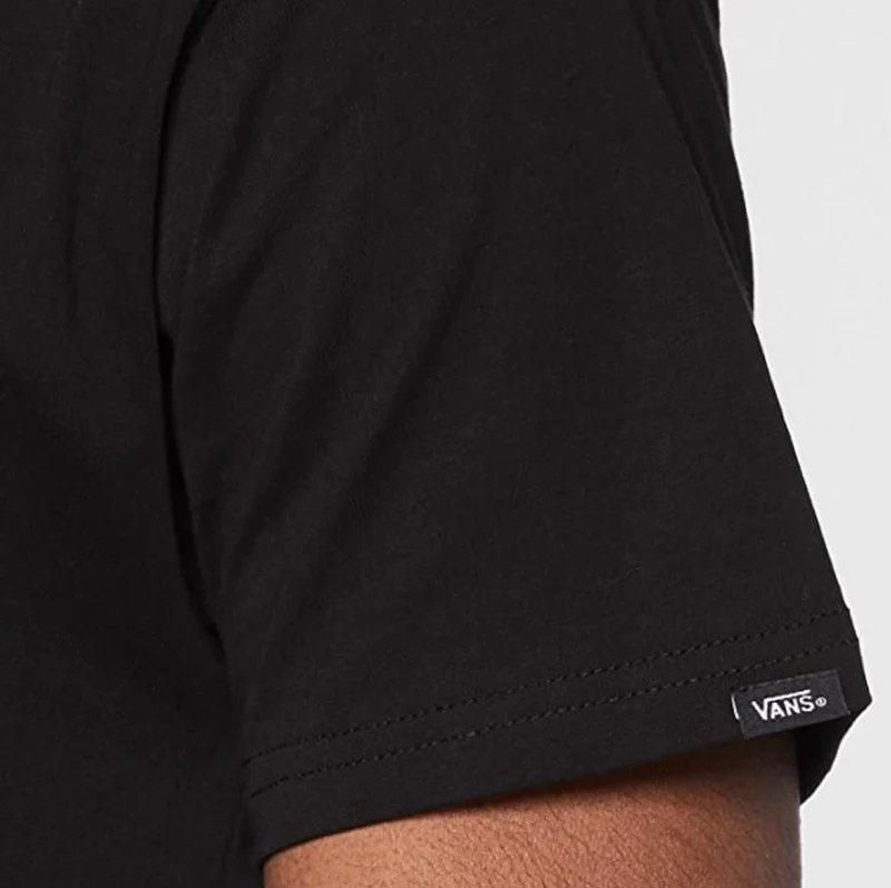 VANS Herren-T-Shirt mit Logo auf der Brust – Schwarz