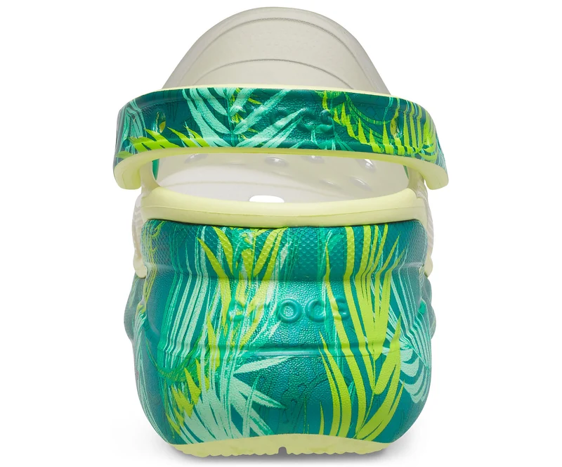 Crocs Klassischer Bae Tropical Clog für Damen – Tropisch / Grün