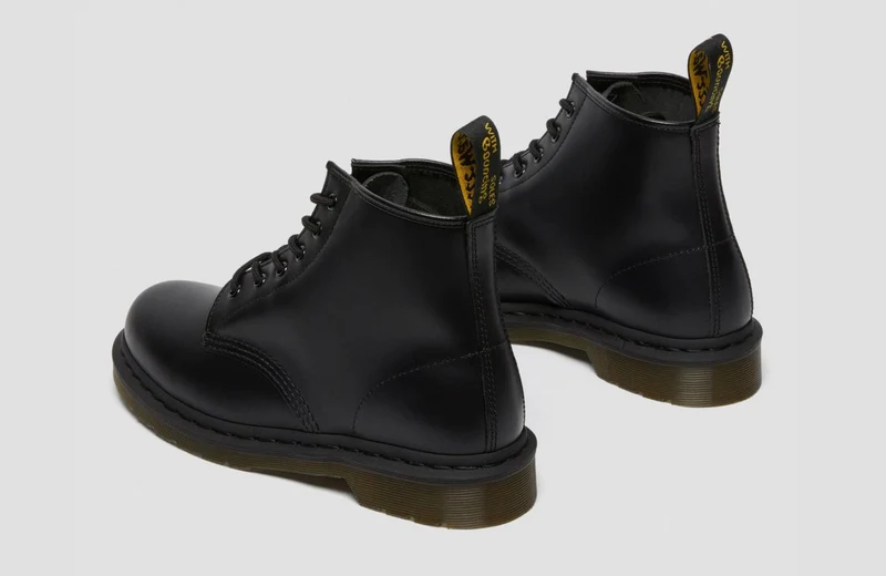 Dr Martens Unisex 101 Glattlederstiefel - Schwarz