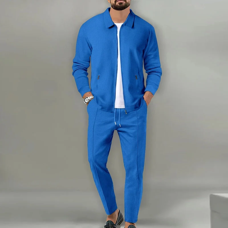 Herren Jacke mit Reißverschluss und Hose Set