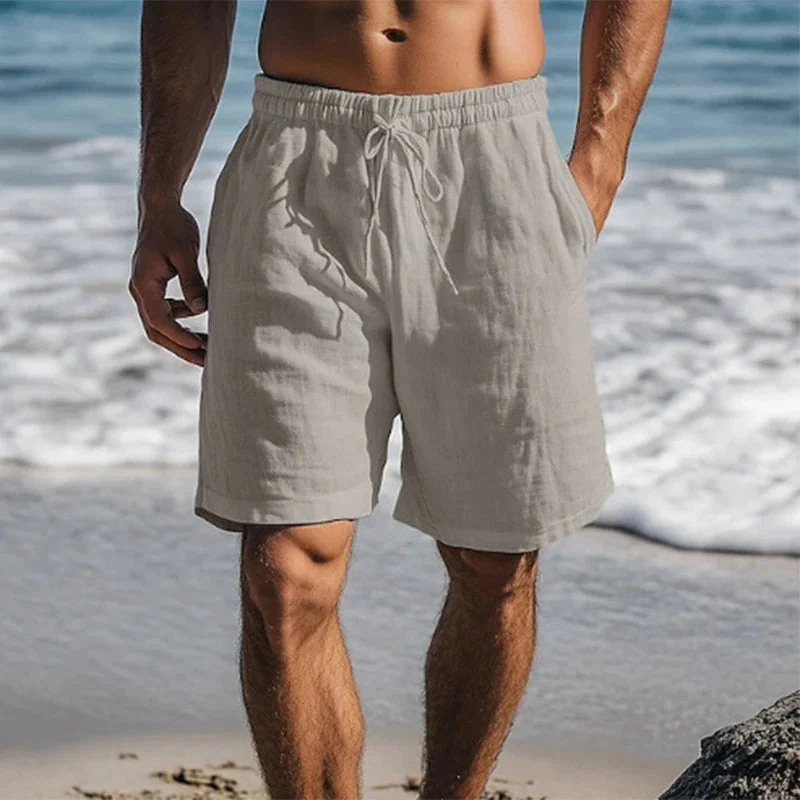 Herren Shorts mit elastischem Bund und Kordelzug