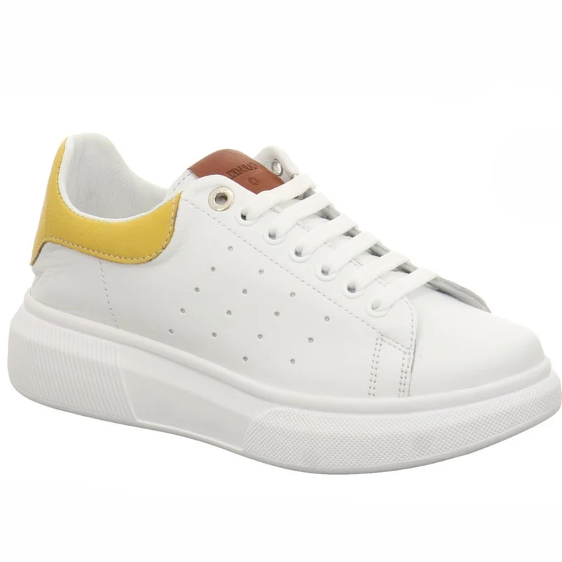 Carmela Plateau-Sneaker aus Leder für Damen – Weiß