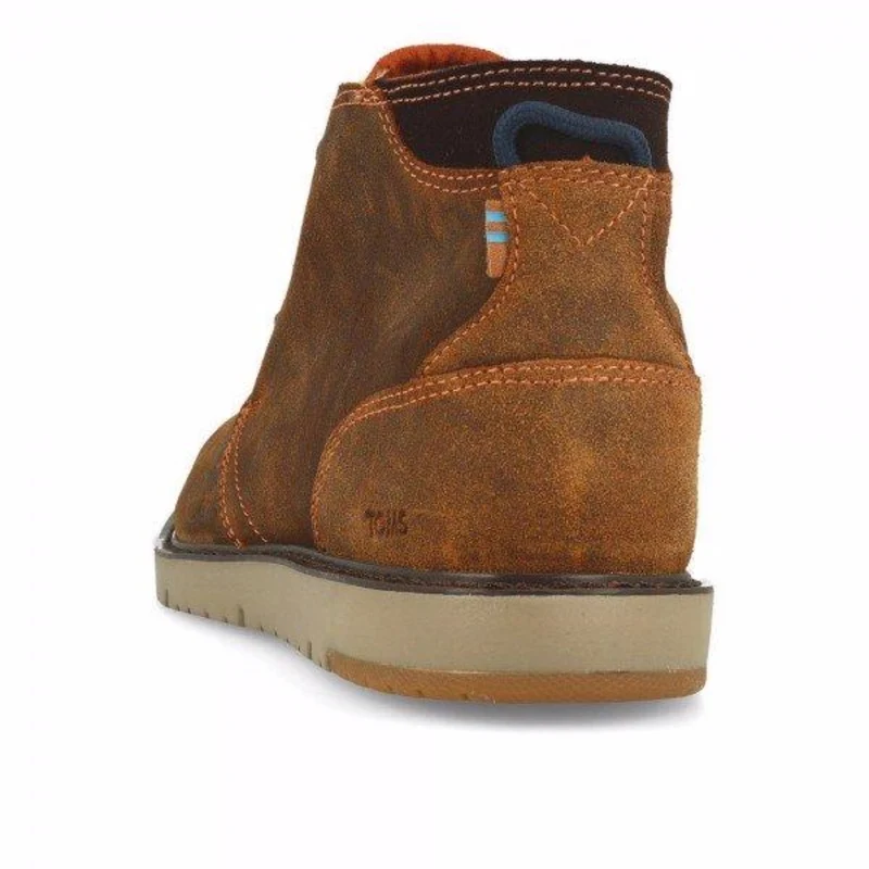 TOMS Herren Navi Leder im Used-Look Chelsea Stiefel - Braun