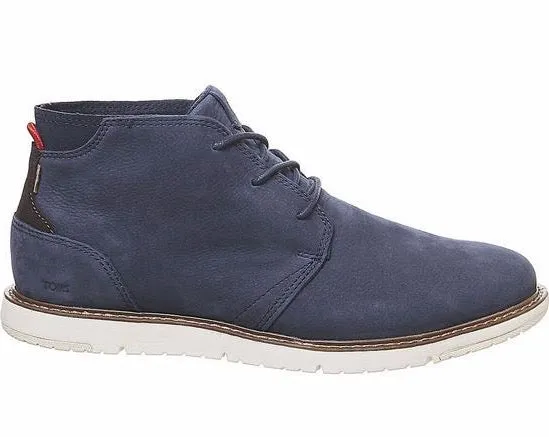 TOMS Herren Navi Wildleder Chelsea Stiefel - Marineblau