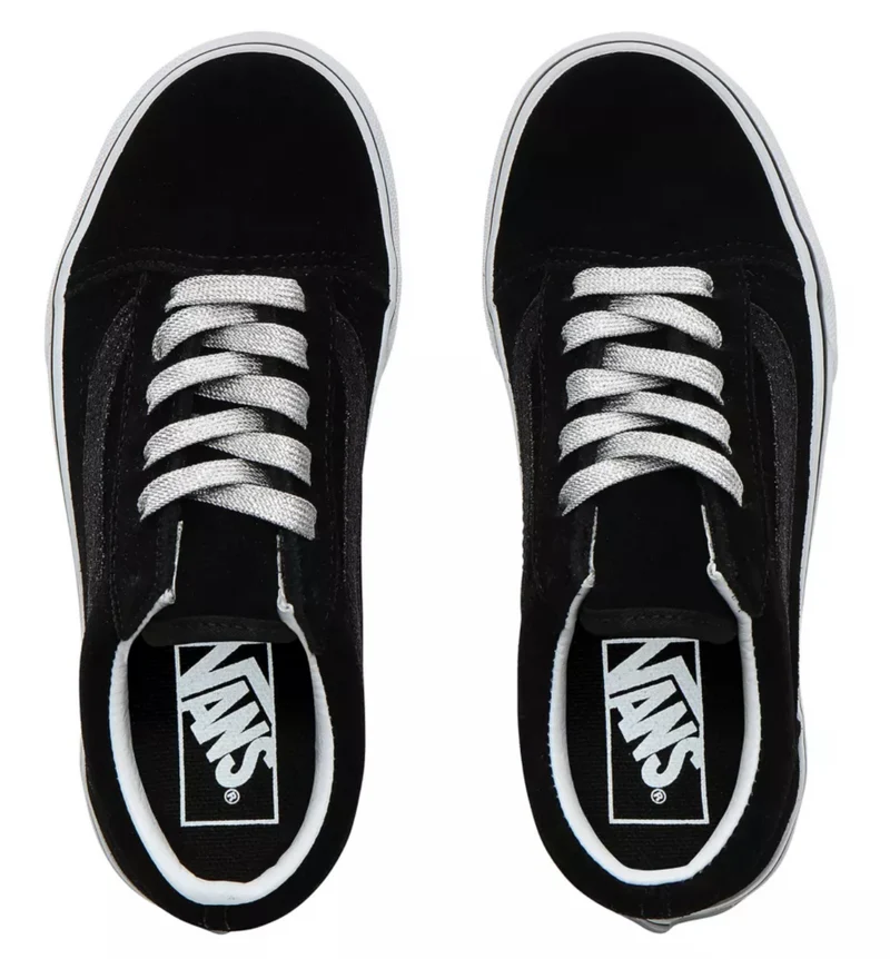 VANS Old Skool Glitzerstreifen für Kinder – Schwarz