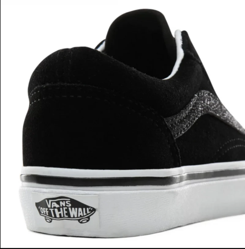 VANS Old Skool Glitzerstreifen für Kinder – Schwarz