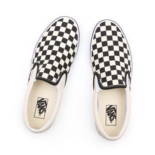VANS Unisex-Schachbrett-Slip-on-Sneaker – Schwarz/Weiß