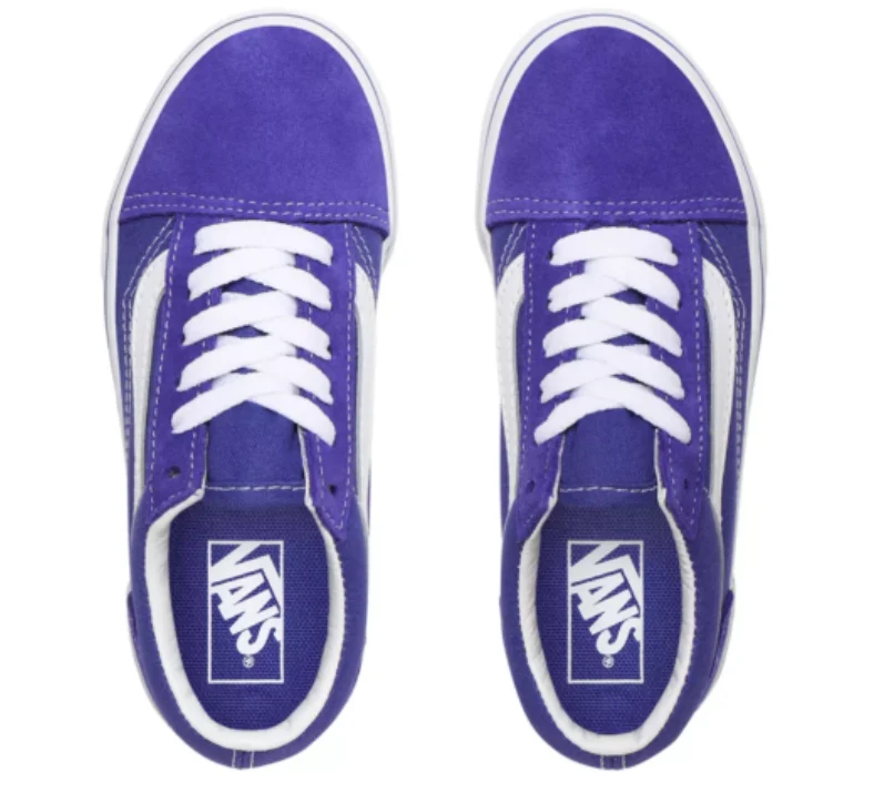 VANS Old Skool Tri Checkerboard-Turnschuhe für Kinder – Blau