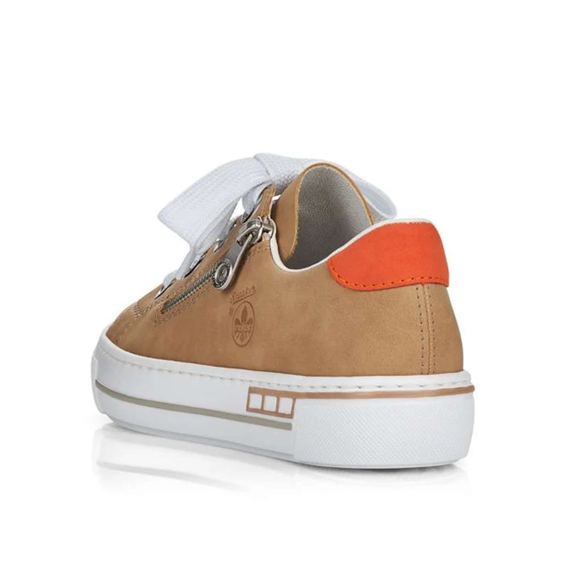 Rieker Mode-Sneaker mit Schnürung für Damen – Beige