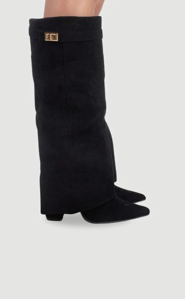 Marie | Damenstiefel Wildleder Kniehoch Elegante Stiefel