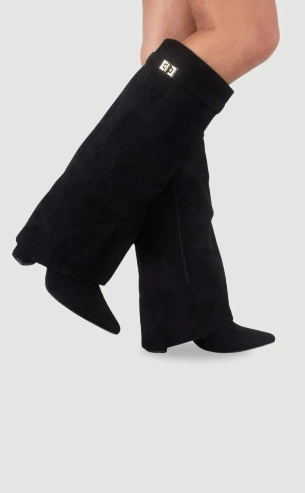Marie | Damenstiefel Wildleder Kniehoch Elegante Stiefel
