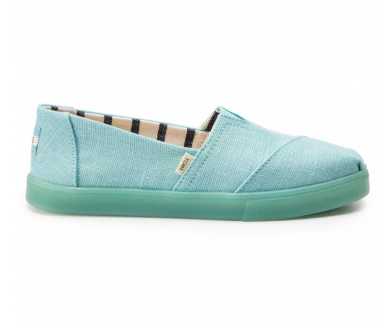 TOMS -DAMEN- KLASSISCH - TÜRKIS HERITAGE CANVAS CUPSOLE